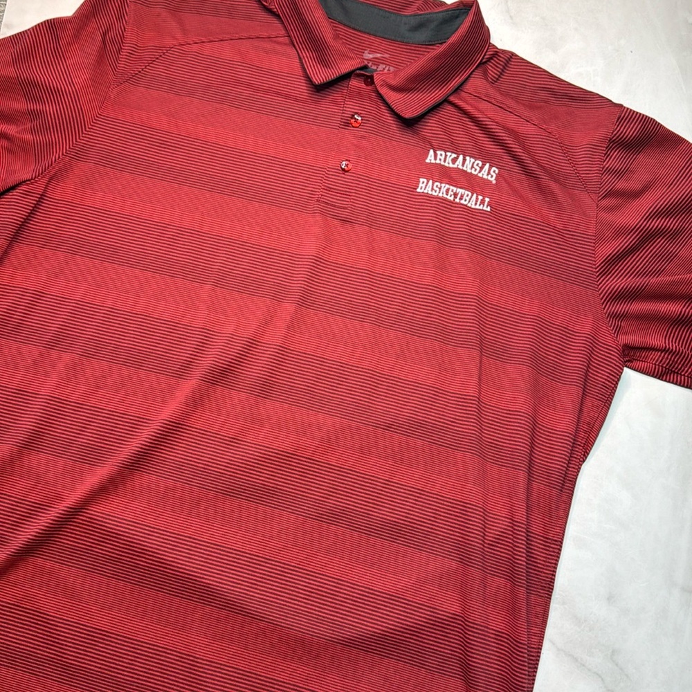Nike Dri-Fit Arkansas Basketball Polo